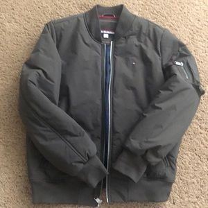 Tommy Hilfiger Army Green Bomber Jacket